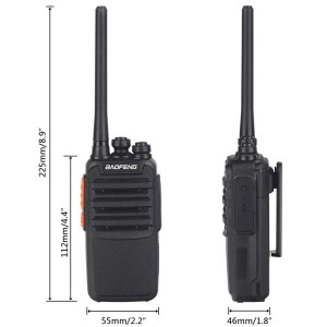 BAOFENG BF-C3 Single USB Cable Chargeable Handheld Walkie Talkie with 2800mAh Battery & Charger & Earphone