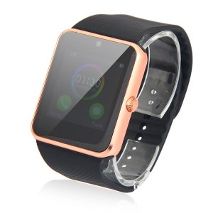 GT08 SIM Card GSM GPRS Smart Watch for iOS & Android Cellphone Rose Gold