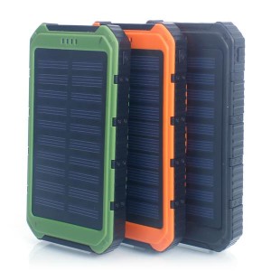 12000mAh Portable Solar Power Bank Green