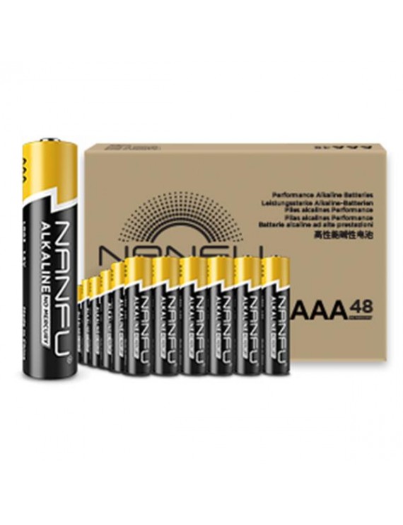 NANFU No Leakage Long Lasting AAA 48 Batteries [Ultra Power] Premium LR03 Alkaline Battery 1.5v Non Rechargeable Batteries for Clocks Remotes Games Controllers Toys Electronic Devices