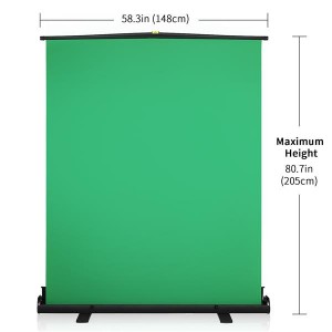 [US-W]Kshioe GS70 Portable Folding Telescopic Pull Background Screen Green