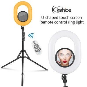 Kshioe's Latest U-Shaped Touch Screen with Remote Control Plus Beauty Mirror Ring Light Set