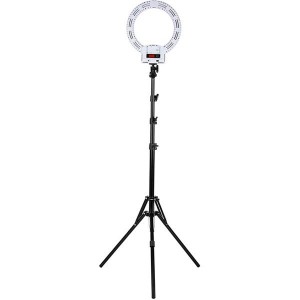 Kshioe 12" LED Ring Lights and 2m Light Stands US Standard White with  Mini Tabletop Tripod Special for Ring Lamp