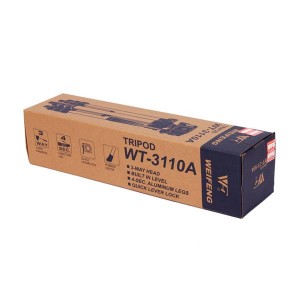 WEIFENG WT3110A Professional Flexible Aluminum Tripod Black