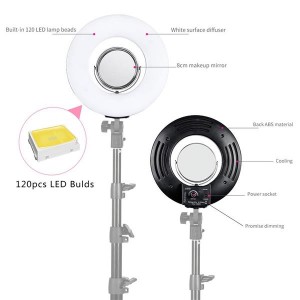 [US-W]Kshioe 8" High Quality Mini LED Ring Light US Plug